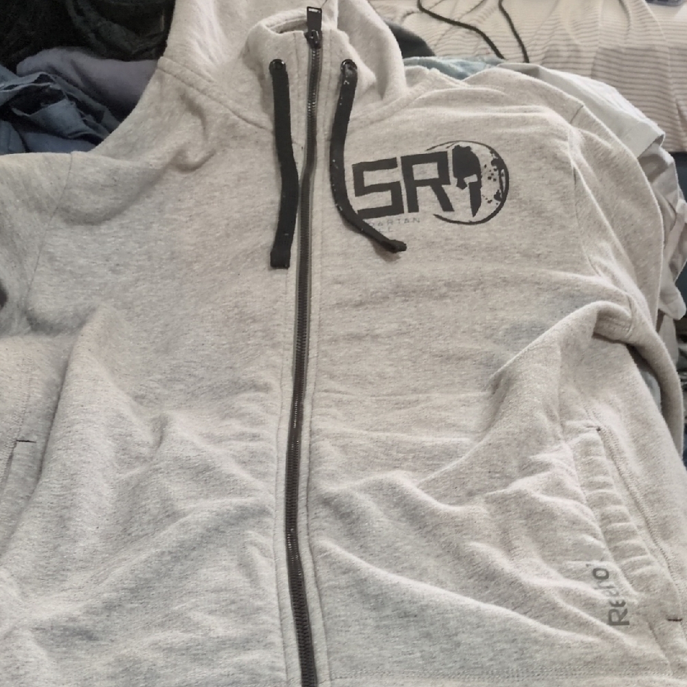 Reebok Gray Zip-Up Hoodie